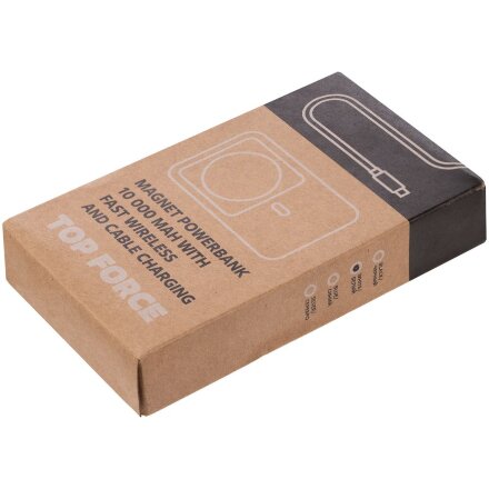 Магнитный беспроводной аккумулятор Top Force, 10 000 мАч, белый Магнитный беспроводной аккумулятор Top Force, 10 000 мАч, белый