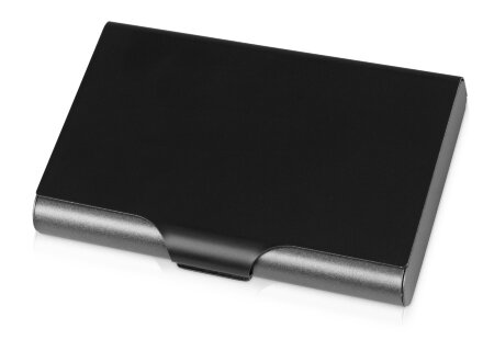 Набор Slip: визитница, держатель для телефона, серый/черный Набор Slip: визитница, держатель для телефона, серый/черный