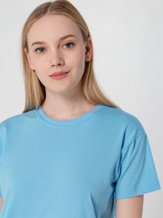 Футболка унисекс T-Bolka 160, голубая Футболка унисекс T-Bolka 160, голубая