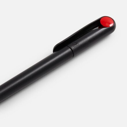 Ручка шариковая Prodir DS1 TMM Dot, черная с красным Ручка шариковая Prodir DS1 TMM Dot, черная с красным