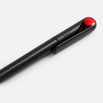 Ручка шариковая Prodir DS1 TMM Dot, черная с красным Ручка шариковая Prodir DS1 TMM Dot, черная с красным