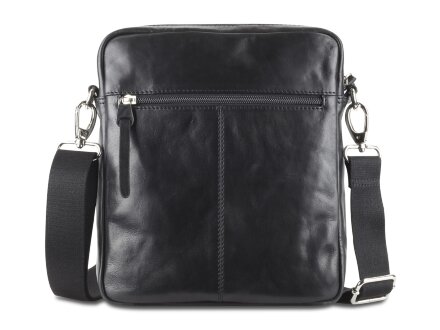 Сумка через плечо Mano Don Luca, натуральная кожа в черном цвете, 23 х 26,5 х 4,5 см Сумка через плечо Mano Don Luca, натуральная кожа в черном цвете, 23 х 26,5 х 4,5 см