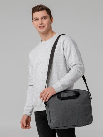 Конференц-сумка The First, темно-серая Конференц-сумка The First, темно-серая