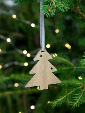 Деревянная подвеска Christmate, елочка Деревянная подвеска Christmate, елочка