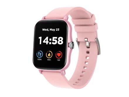 Умные часы CANYON Barberry SW-79, IP 67, BT 5.1, сенсорный дисплей 1.7, розовый Умные часы CANYON Barberry SW-79, IP 67, BT 5.1, сенсорный дисплей 1.7, розовый