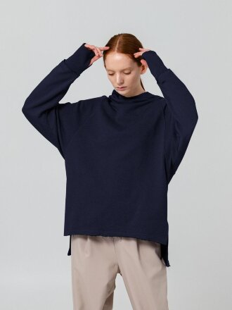 Худи унисекс Vozduh 1.0, темно-синее Худи унисекс Vozduh 1.0, темно-синее