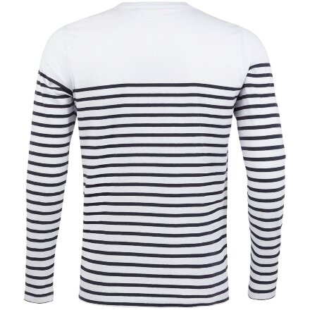 Футболка мужская с длинным рукавом Matelot LSL Men, белая с синим Футболка мужская с длинным рукавом Matelot LSL Men, белая с синим