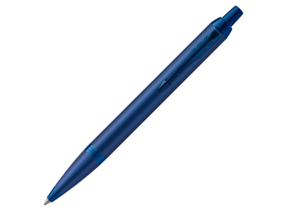 Шариковая ручка Parker IM Monochrome Blue, стержень:M, цвет чернил: blue, в подарочной упаковке. с нанесением логотипа