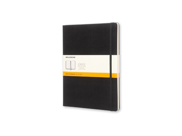 Записная книжка Moleskine Classic (в линейку), Хlarge (19х25 см), черный с нанесением логотипа