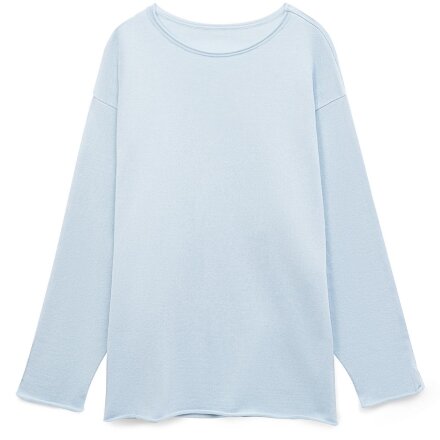 Лонгслив унисекс Siluetti Fuori, светло-голубой Лонгслив унисекс Siluetti Fuori, светло-голубой