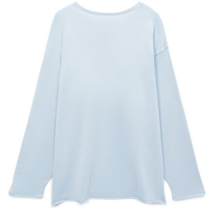 Лонгслив унисекс Siluetti Fuori, светло-голубой Лонгслив унисекс Siluetti Fuori, светло-голубой