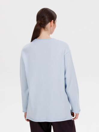 Лонгслив унисекс Siluetti Fuori, светло-голубой Лонгслив унисекс Siluetti Fuori, светло-голубой