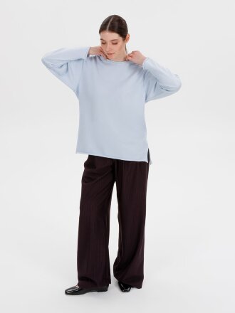 Лонгслив унисекс Siluetti Fuori, светло-голубой Лонгслив унисекс Siluetti Fuori, светло-голубой