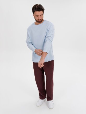 Лонгслив унисекс Siluetti Fuori, светло-голубой Лонгслив унисекс Siluetti Fuori, светло-голубой