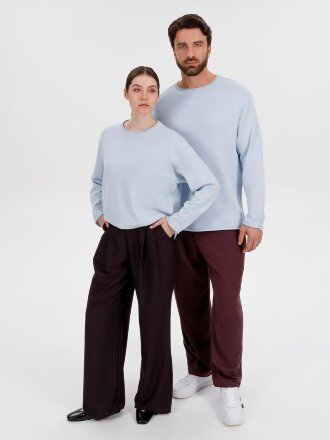 Лонгслив унисекс Siluetti Fuori, светло-голубой Лонгслив унисекс Siluetti Fuori, светло-голубой