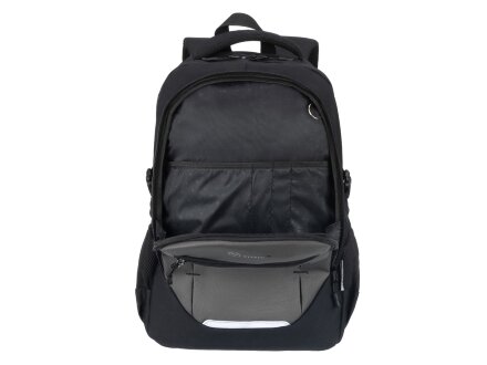 Рюкзак TORBER CLASS X, чёрно-серый, 46 x 32 x 18 см + Мешок для сменной обуви в подарок!