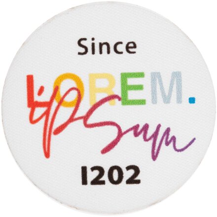 Наклейка тканевая Lunga Round, M, белая Наклейка тканевая Lunga Round, M, белая