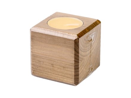 Свеча в декоративном подсвечнике, орех, манго Свеча в декоративном подсвечнике, орех, манго