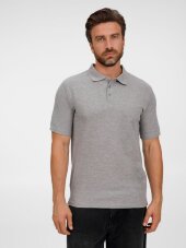 Рубашка поло унисекс Tervise, серый меланж Рубашка поло унисекс Tervise, серый меланж