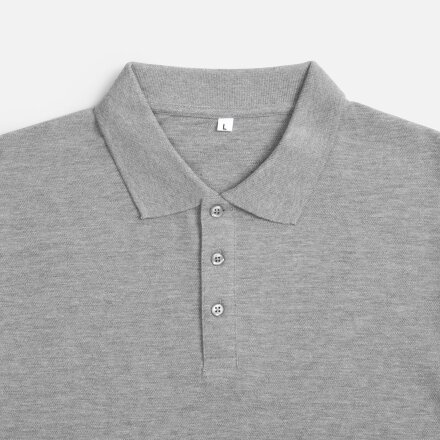 Рубашка поло унисекс Tervise, серый меланж Рубашка поло унисекс Tervise, серый меланж