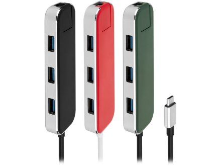 Хаб USB Rombica Type-C Chronos Green Хаб USB Rombica Type-C Chronos Green