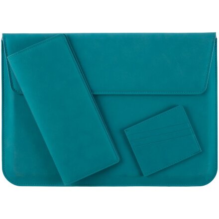 Чехол для ноутбука Nubuk, бирюзовый Чехол для ноутбука Nubuk, бирюзовый