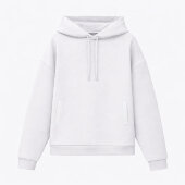 Худи релакс унисекс Баланс (Balance), с начесом, белый, размер XL/2XL