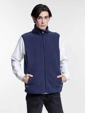 Жилет флисовый унисекс Nesse, темно-синий Жилет флисовый унисекс Nesse, темно-синий