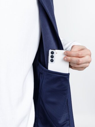 Жилет флисовый унисекс Nesse, темно-синий Жилет флисовый унисекс Nesse, темно-синий