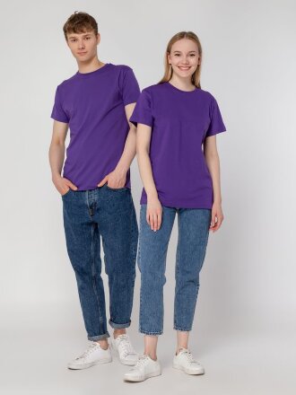 Футболка унисекс T-Bolka 160, фиолетовая Футболка унисекс T-Bolka 160, фиолетовая