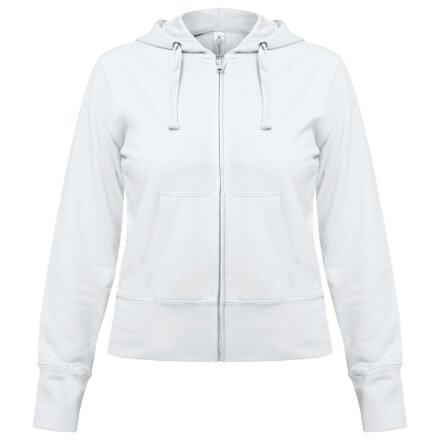 Толстовка женская Hooded Full Zip белая Толстовка женская Hooded Full Zip белая