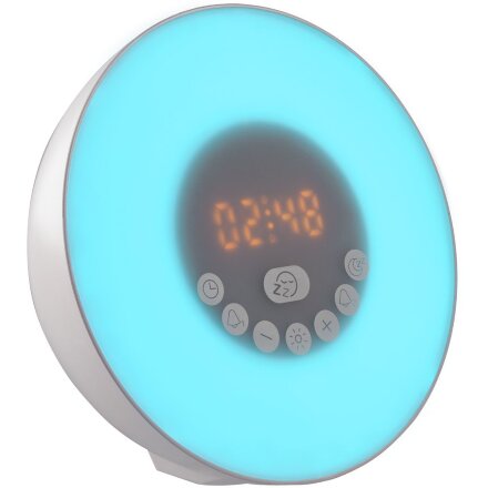 Лампа-колонка dreamTime для пробуждения светом и музыкой, белая Лампа-колонка dreamTime для пробуждения светом и музыкой, белая