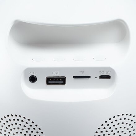 Лампа-колонка dreamTime для пробуждения светом и музыкой, белая Лампа-колонка dreamTime для пробуждения светом и музыкой, белая