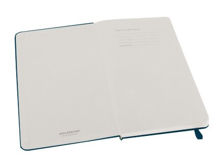 Записная книжка Moleskine Classic (в линейку) в твердой обложке, Large (13х21см), сапфир Записная книжка Moleskine Classic (в линейку) в твердой обложке, Large (13х21см), сапфир