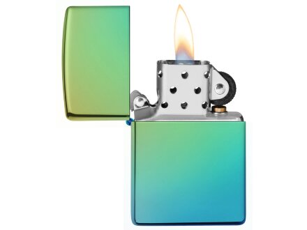 Зажигалка ZIPPO Classic с покрытием High Polish Teal, латунь/сталь, зелёная, глянцевая, 38x13x57 мм Зажигалка ZIPPO Classic с покрытием High Polish Teal, латунь/сталь, зелёная, глянцевая, 38x13x57 мм