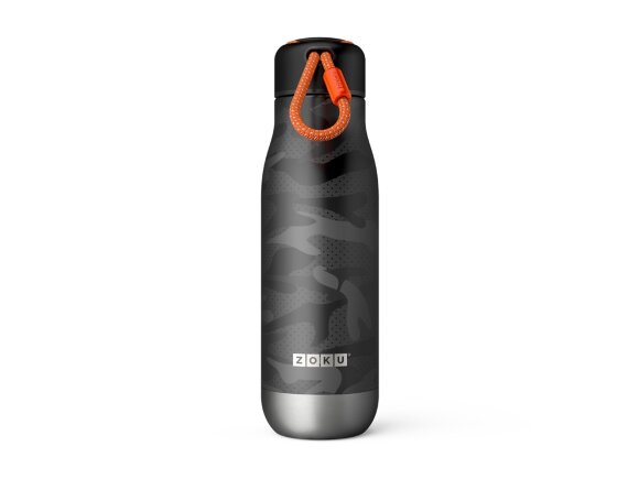 Термос Zoku 500 мл Black Camo с нанесением логотипа