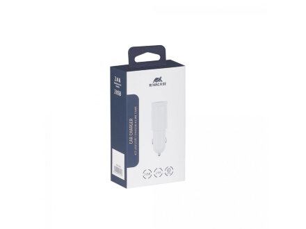 PS4222 W00 автомобильное ЗУ 2,4A / 2USB, без кабеля, белый PS4222 W00 автомобильное ЗУ 2,4A / 2USB, без кабеля, белый