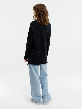 Лонгслив унисекс Siluetti Fuori, черный Лонгслив унисекс Siluetti Fuori, черный