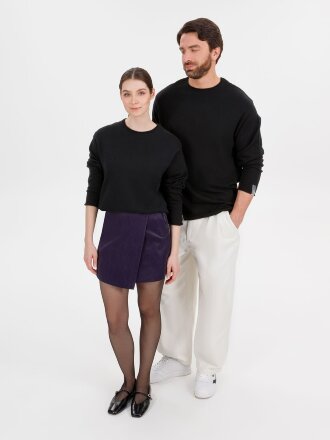 Лонгслив унисекс Siluetti Fuori, черный Лонгслив унисекс Siluetti Fuori, черный