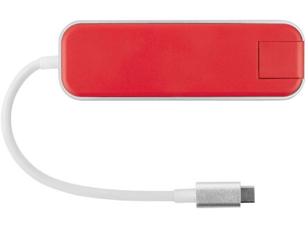 Хаб USB Rombica Type-C Chronos Red Хаб USB Rombica Type-C Chronos Red