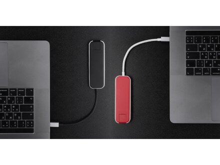 Хаб USB Rombica Type-C Chronos Red Хаб USB Rombica Type-C Chronos Red