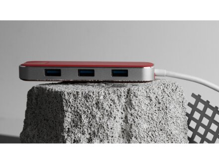 Хаб USB Rombica Type-C Chronos Red Хаб USB Rombica Type-C Chronos Red