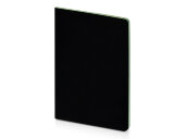 Бизнес-тетрадь А5 Pragmatic Contrast, 40 листов в клетку, черный с салатовым срезом