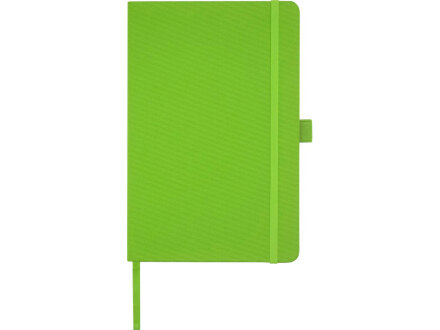Блокнот Honua форматом A5 из переработанной бумаги с обложкой из переработанного ПЭТ, зеленый лайм Блокнот Honua форматом A5 из переработанной бумаги с обложкой из переработанного ПЭТ, зеленый лайм