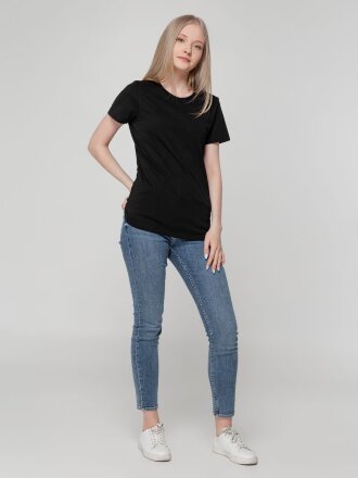 Футболка женская T-bolka Lady, черная Футболка женская T-bolka Lady, черная
