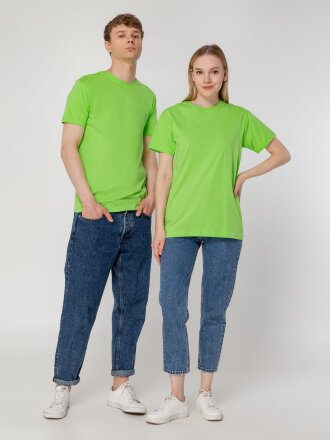 Футболка унисекс T-Bolka 160, зеленое яблоко Футболка унисекс T-Bolka 160, зеленое яблоко