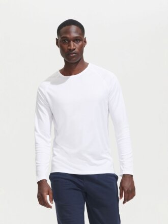 Футболка с длинным рукавом Sporty LSL Men, красная Футболка с длинным рукавом Sporty LSL Men, красная