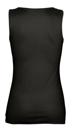 Майка женская Vibrance, черная Майка женская Vibrance, черная