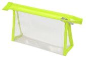 Прозрачная пластиковая косметичка Lucy, зеленое яблоко/прозрачный Прозрачная пластиковая косметичка Lucy, зеленое яблоко/прозрачный