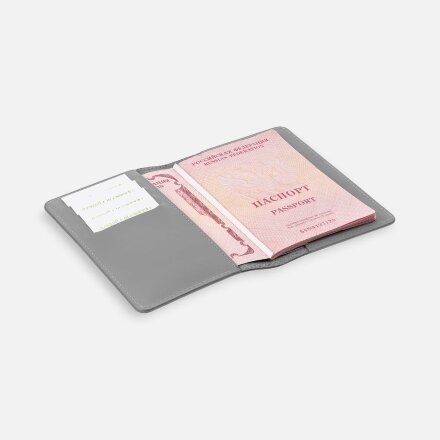 Обложка для паспорта Alaska, серая Обложка для паспорта Alaska, серая